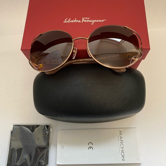 Salvatore Ferragamo oval sunglasses main image 15